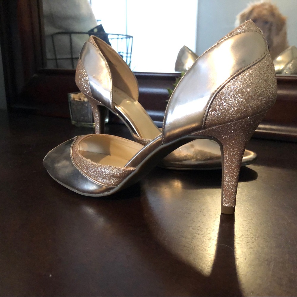 Gold Sparkle Heels